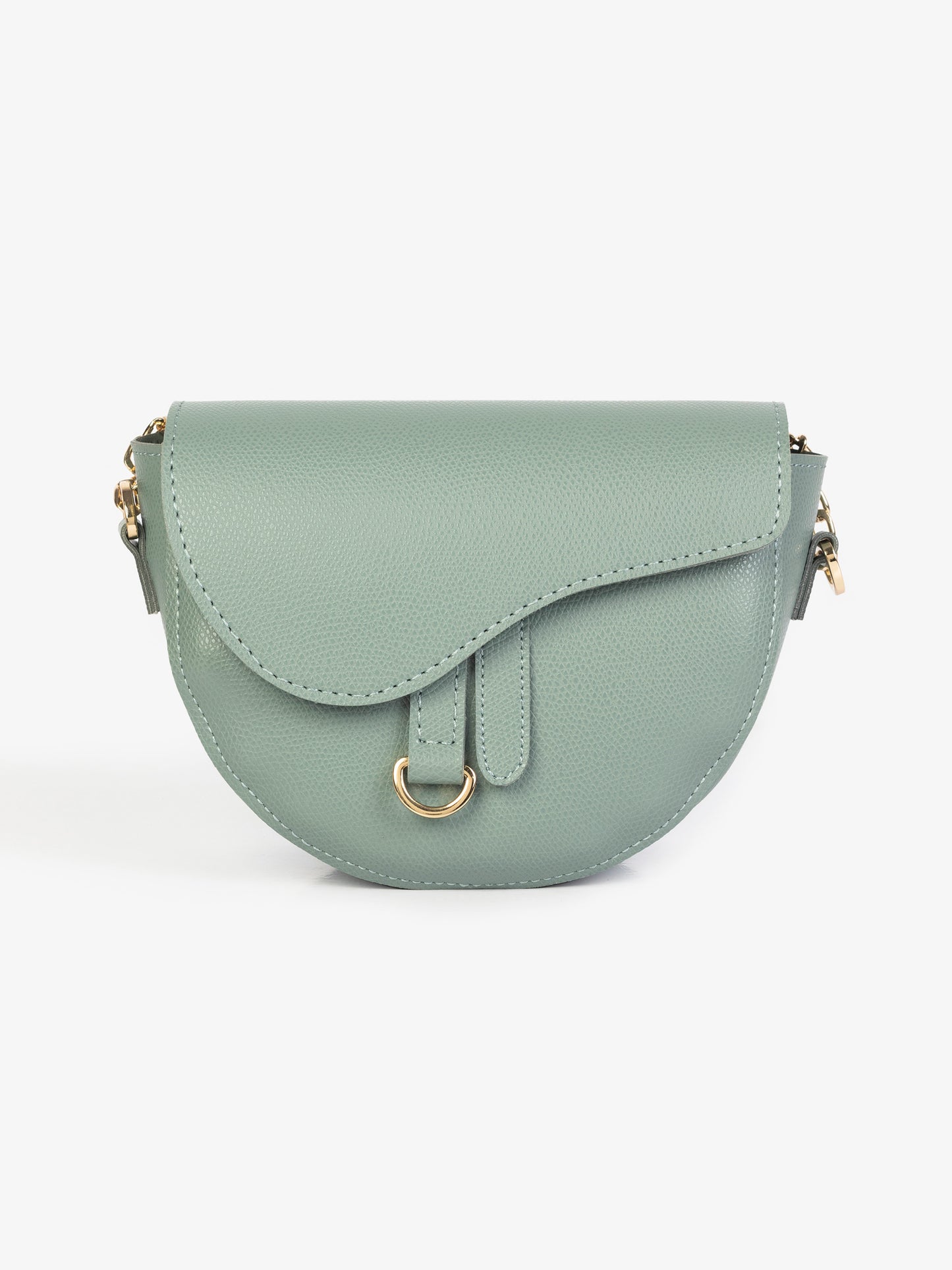 Curved flap bag