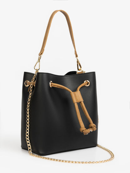 Drawstring Bucket Handbag