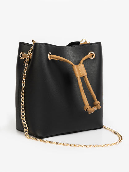 Drawstring Bucket Handbag