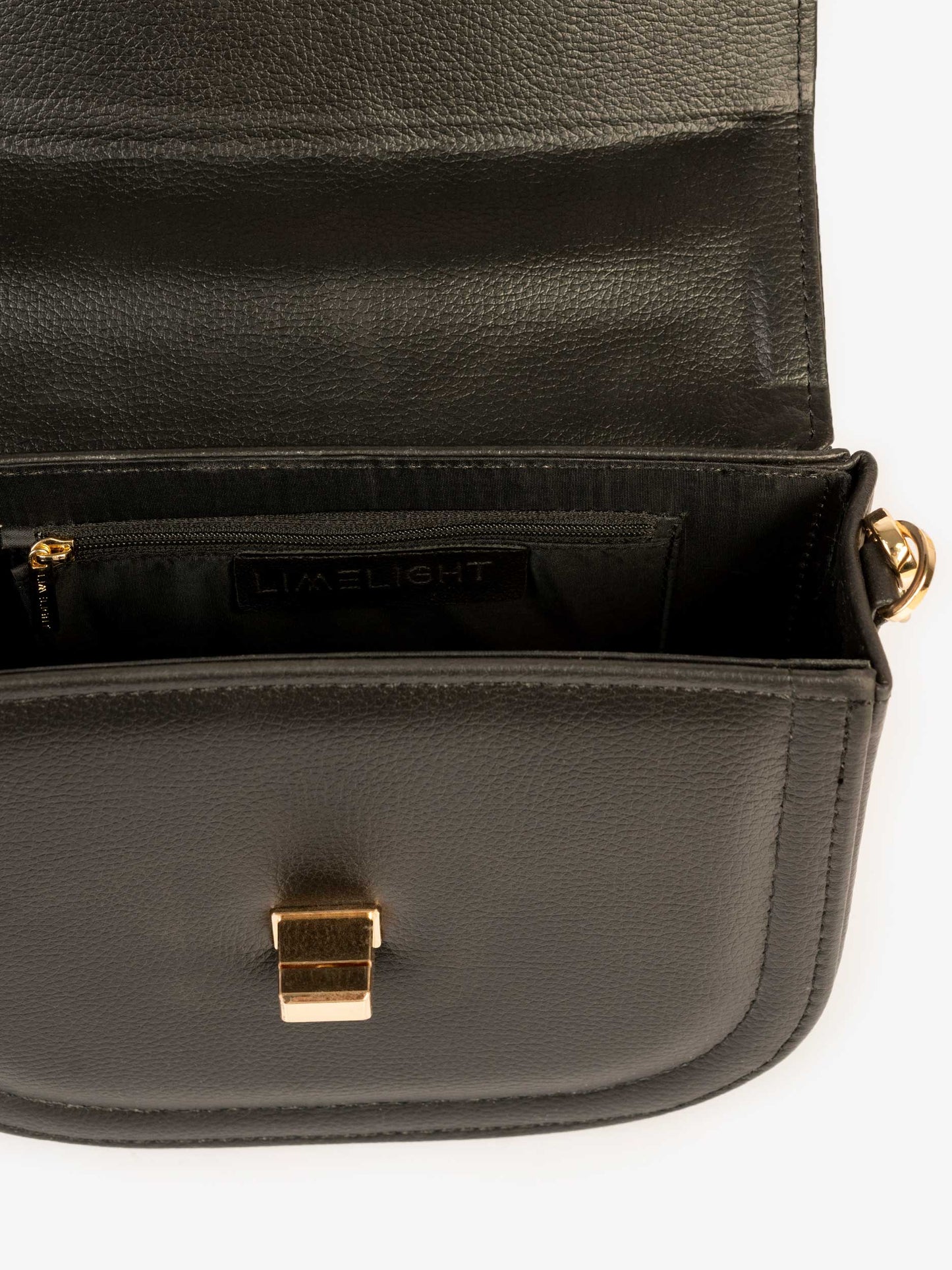 Curved Flap Handbag
