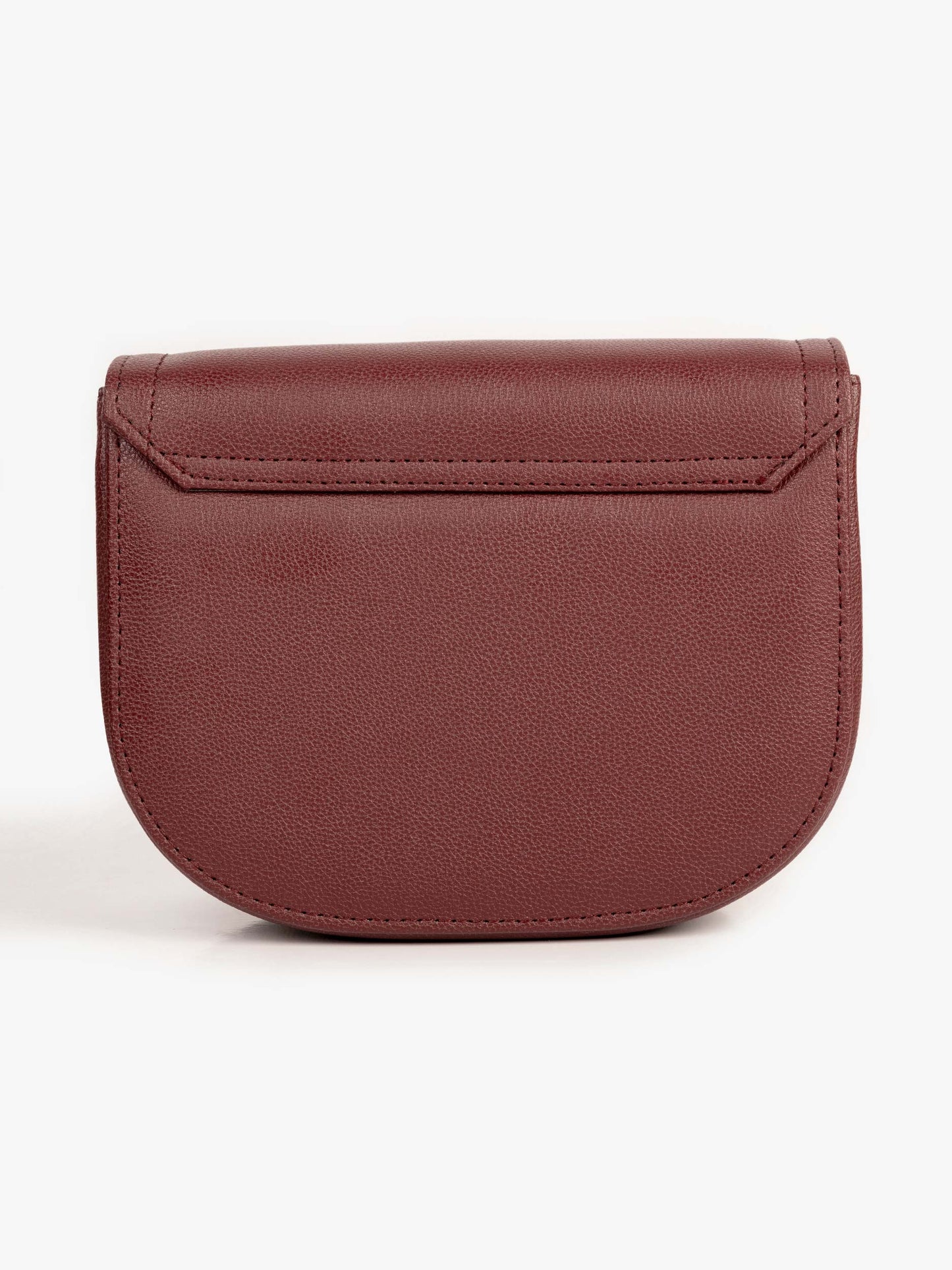 Curved Flap Handbag