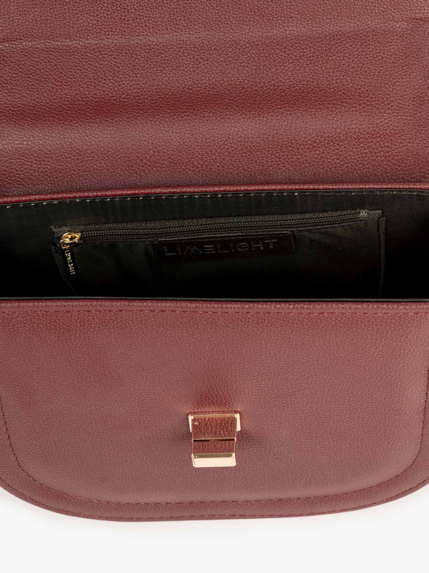 Curved Flap Handbag