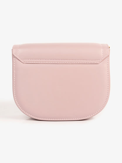Curved Flap Handbag