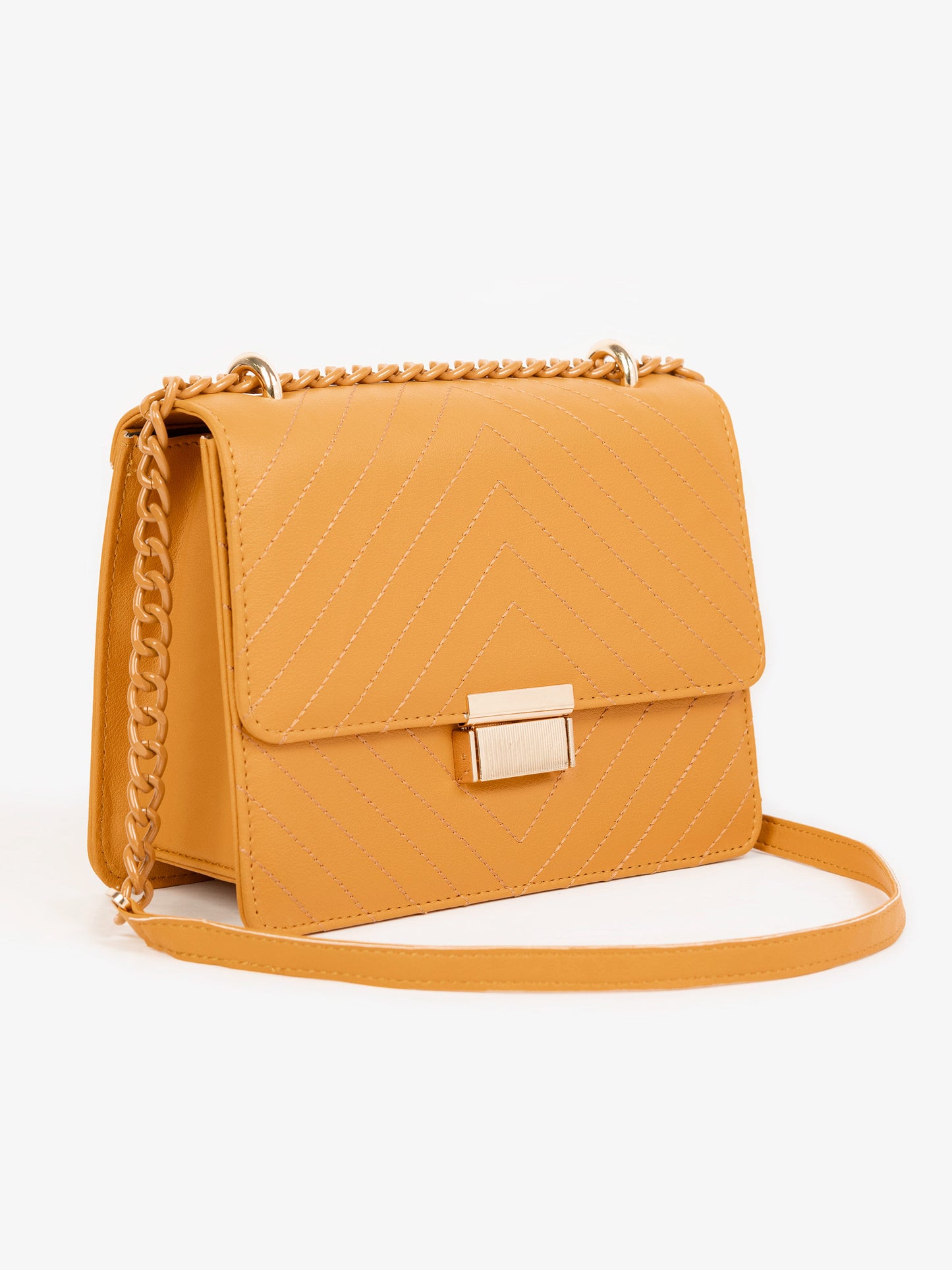 Chevron Stitch Handbag