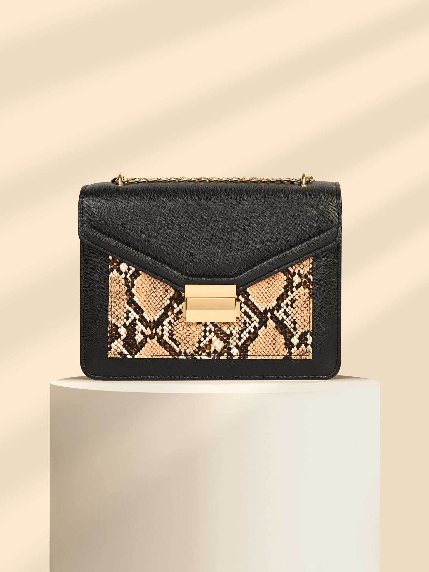 Two-tone Envelope Handbag