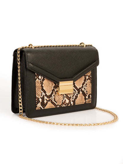 Two-tone Envelope Handbag