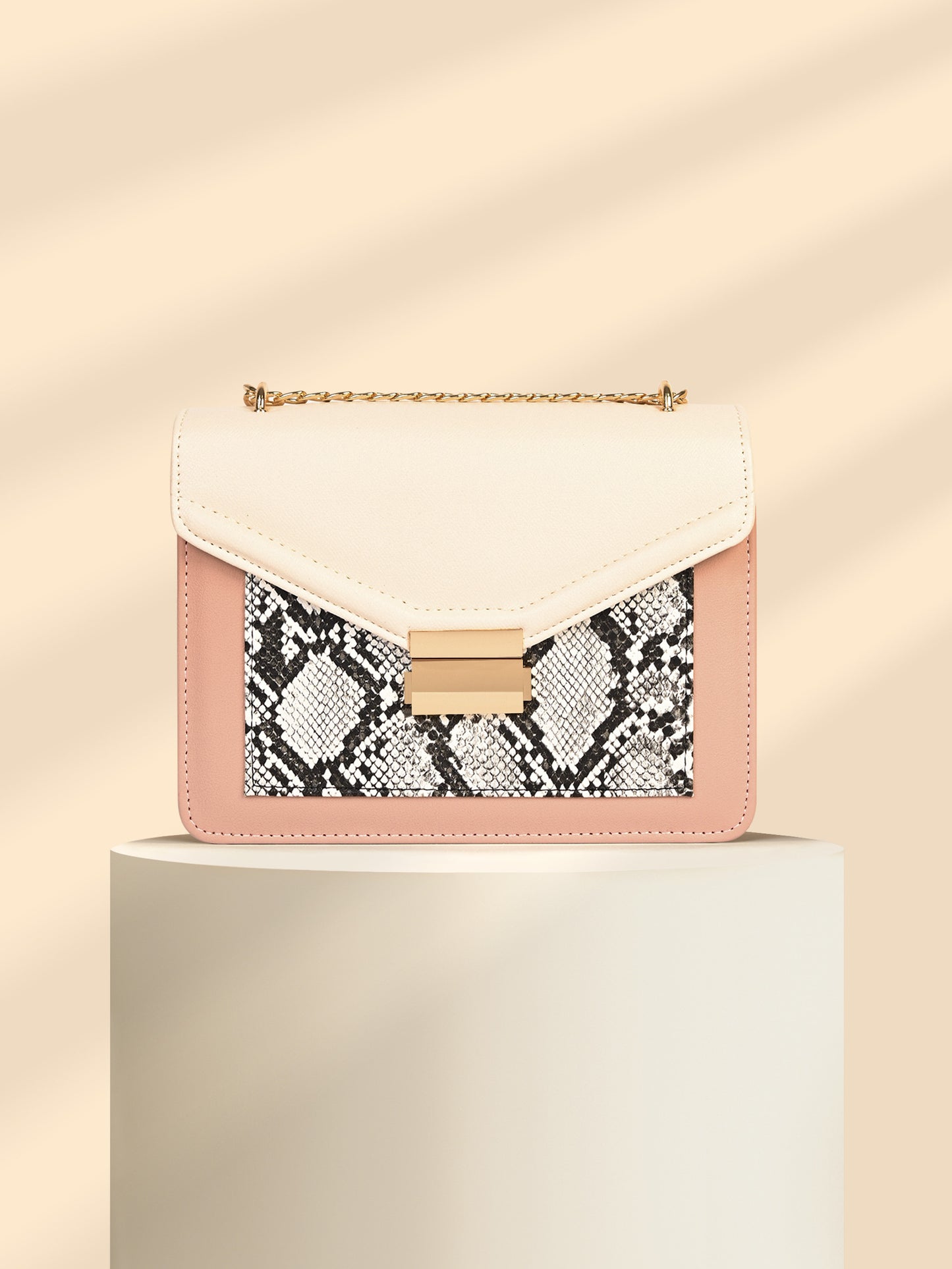 Two-tone Envelope Handbag