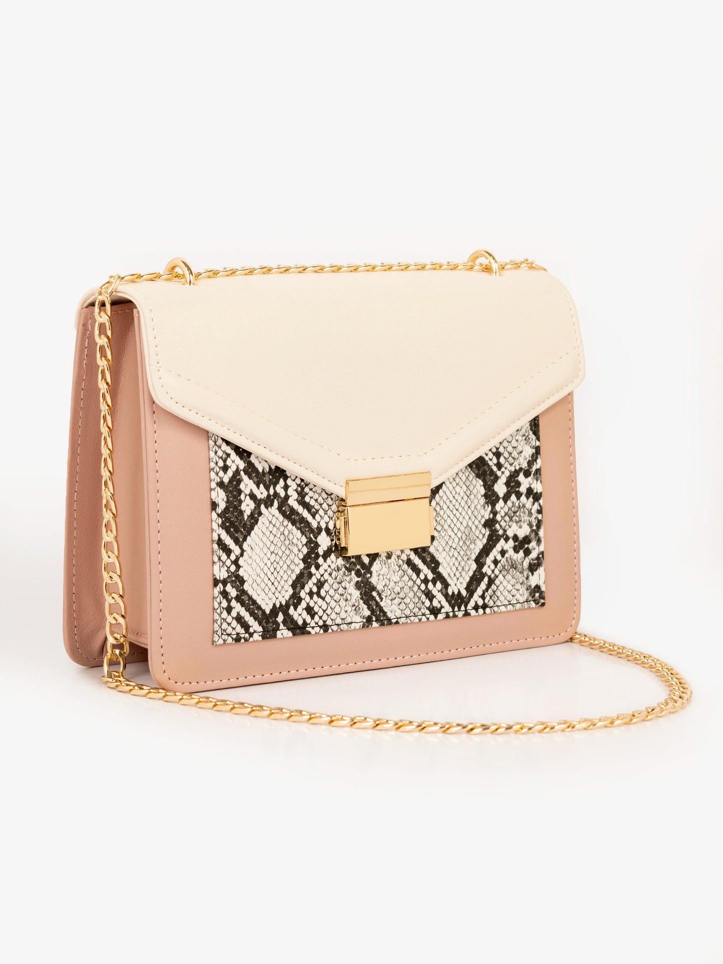 Two-tone Envelope Handbag