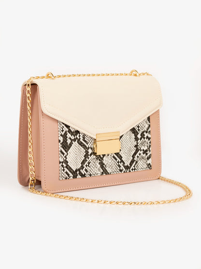 Two-tone Envelope Handbag