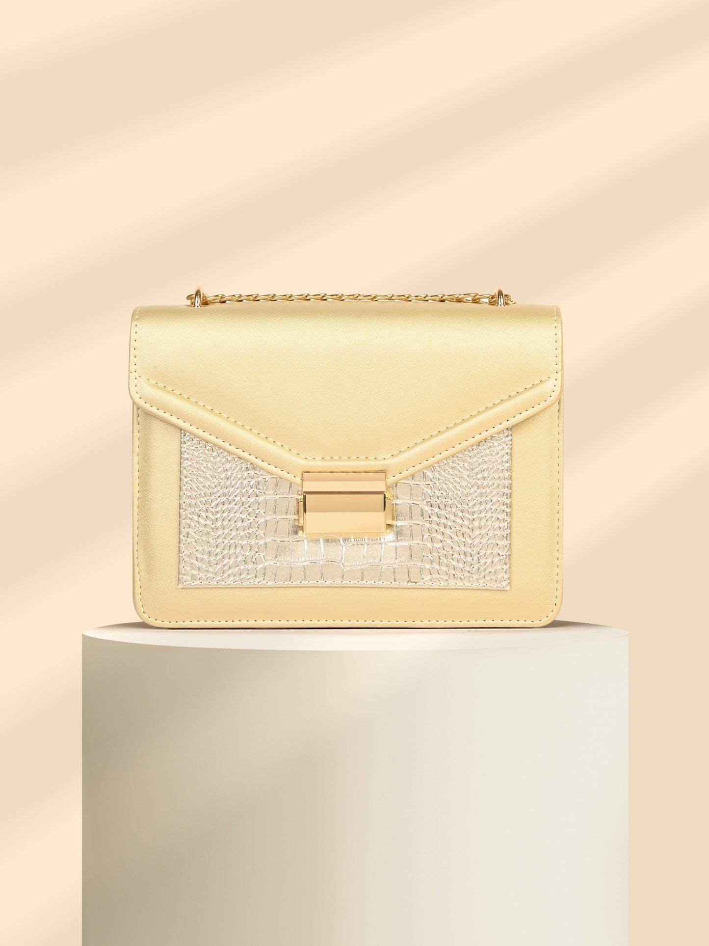 Two-tone Envelope Handbag