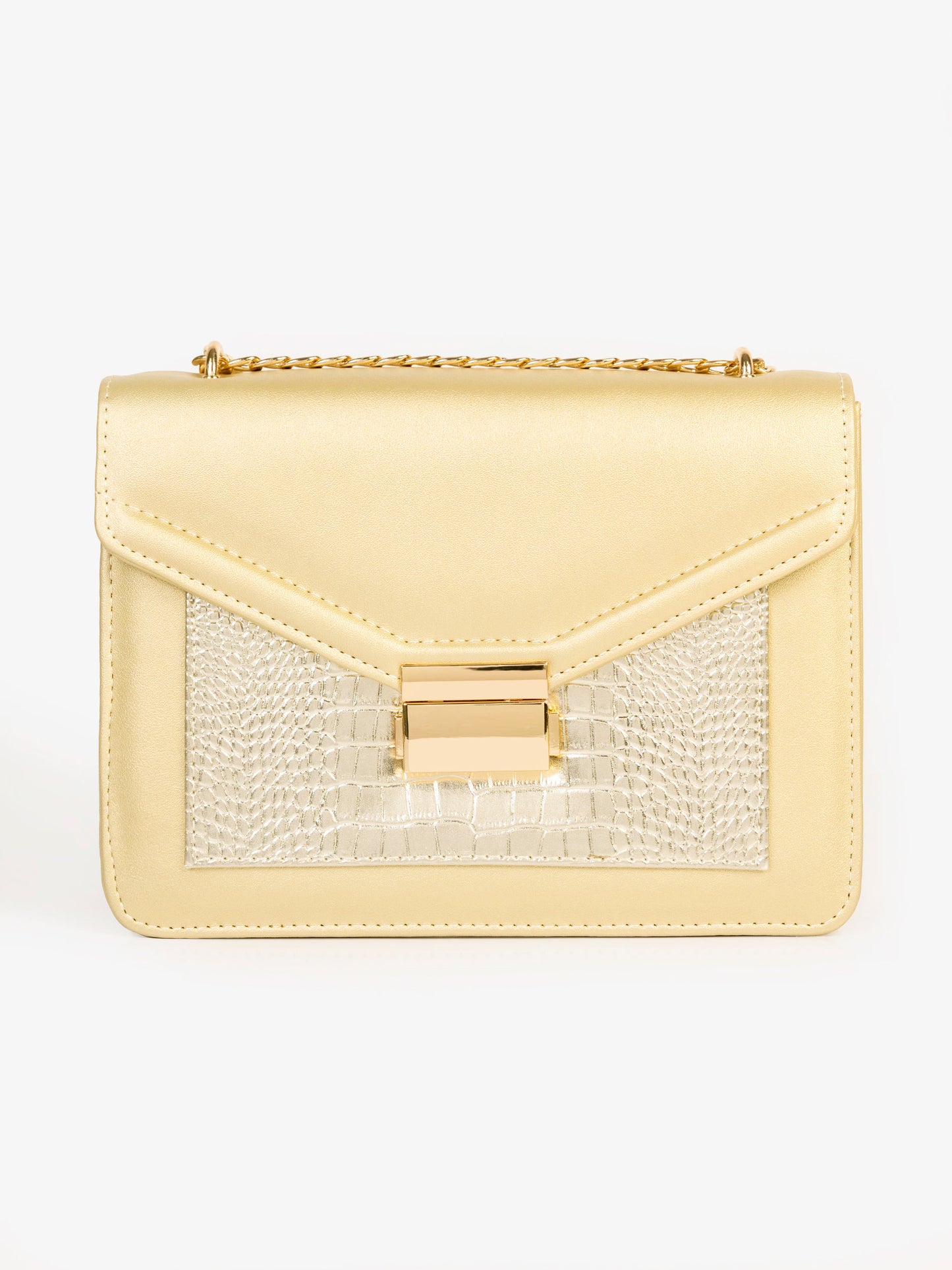 Two-tone Envelope Handbag