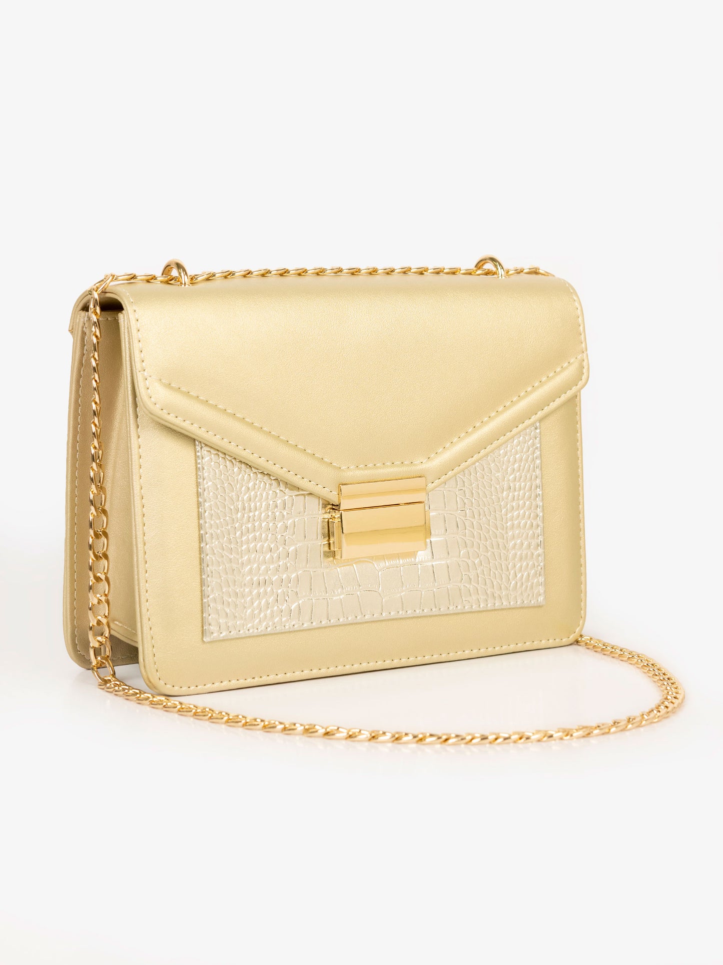 Two-tone Envelope Handbag