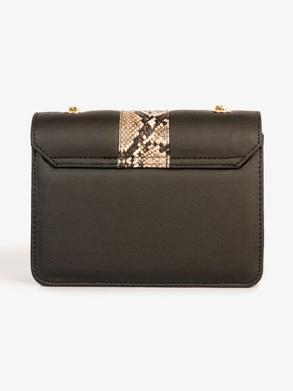 Two-tone Textured Handbag