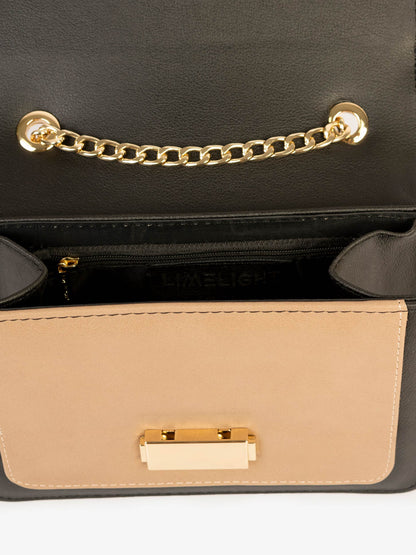 Two-tone Textured Handbag