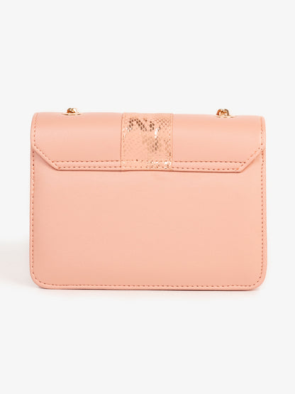 Two-tone Textured Handbag