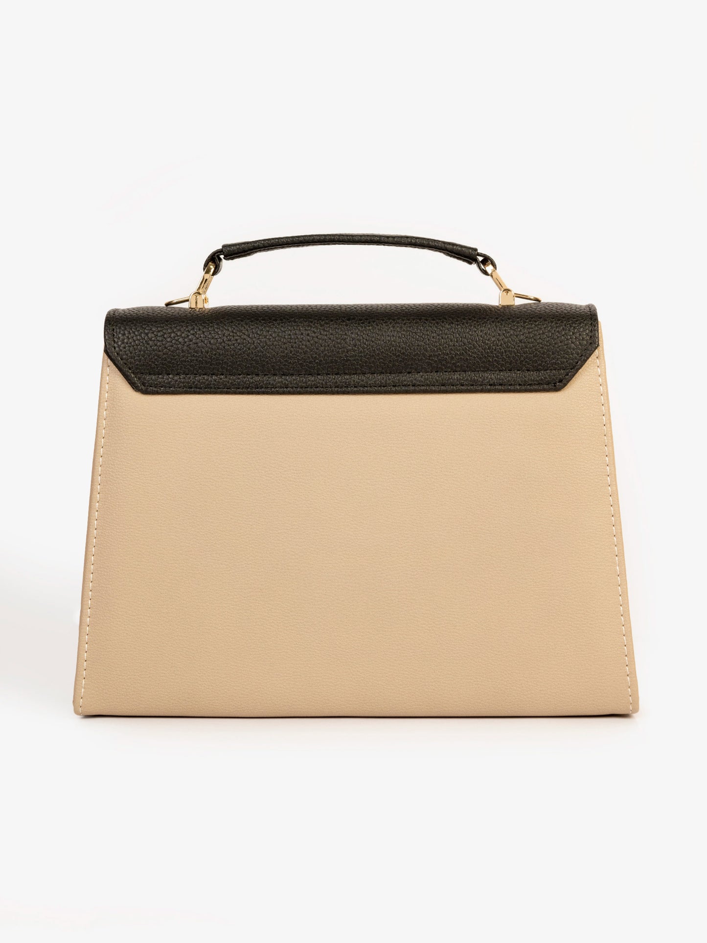 Two-tone Textured Handbag