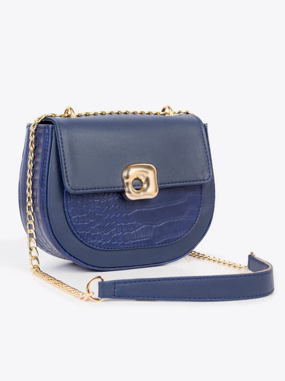 Two-tone Textured Handbag