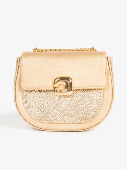 Two-tone Textured Handbag