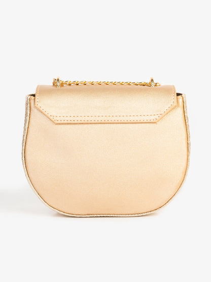 Two-tone Textured Handbag