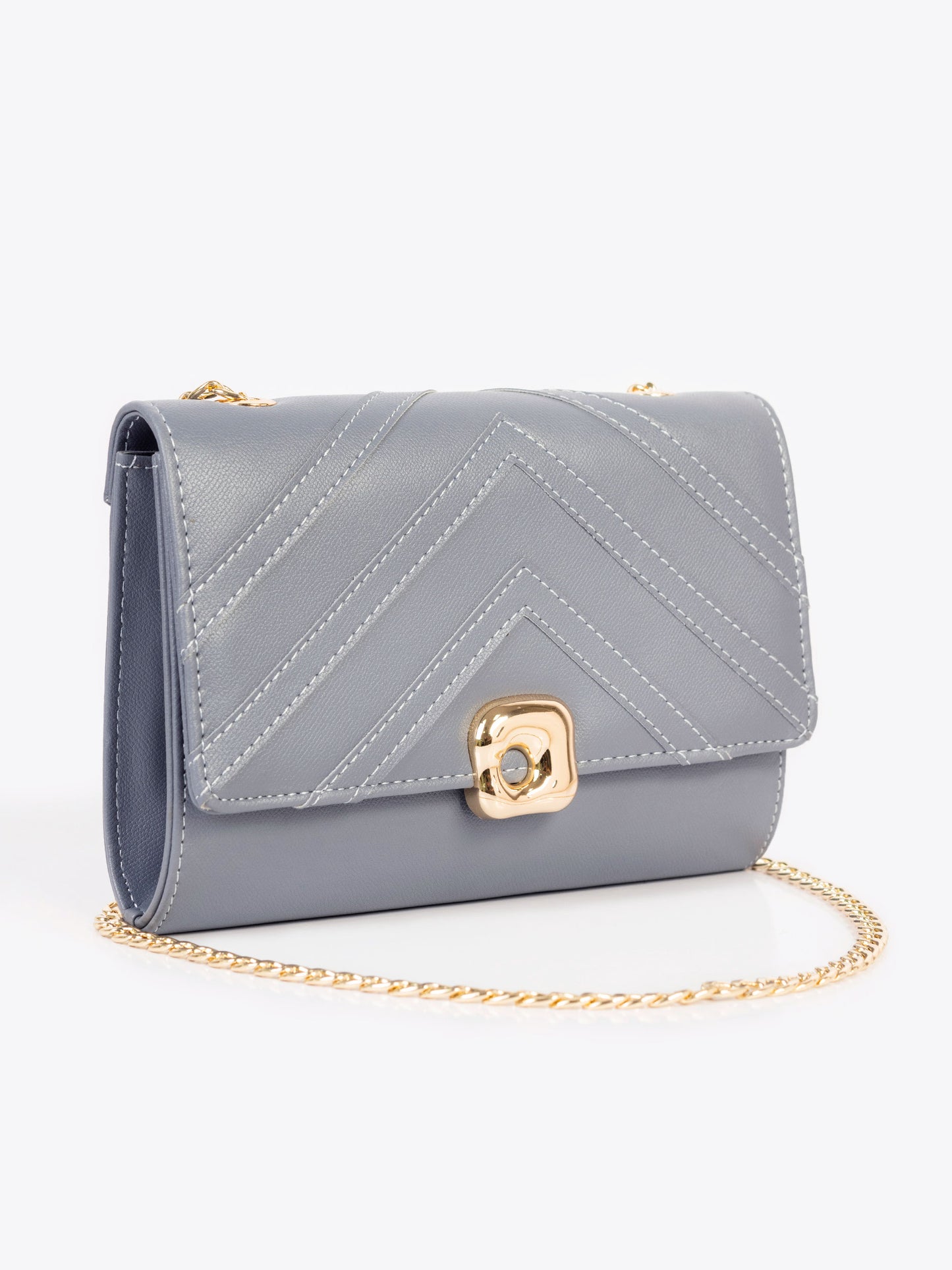 Chevron Stitch Clutch