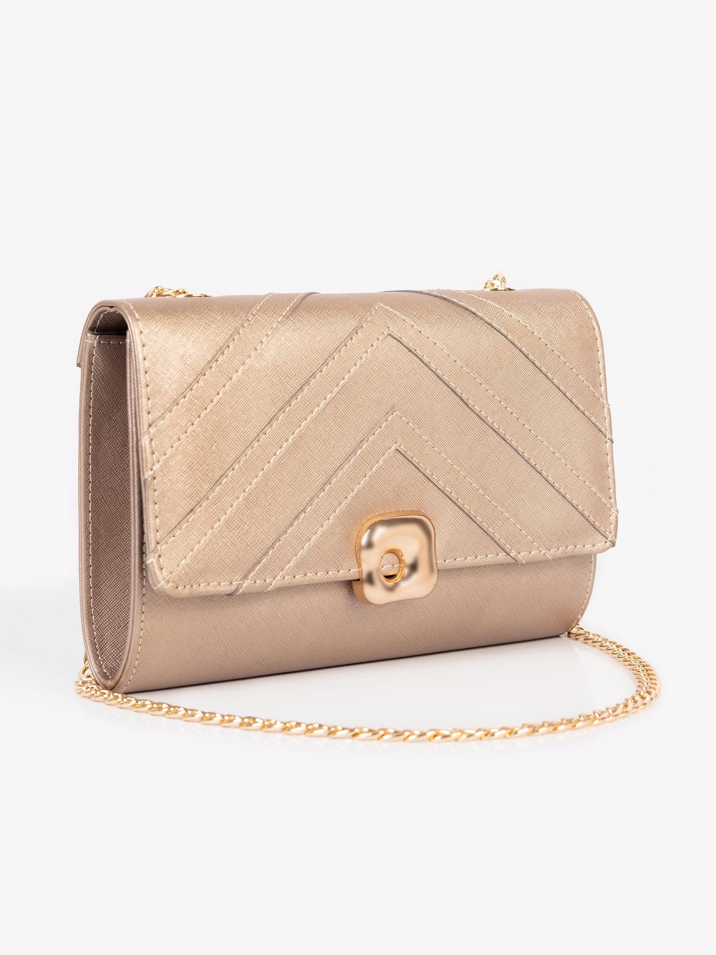 Chevron Stitch Clutch