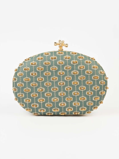 Embroidered Clutch