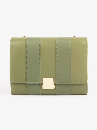 Striped Clutch