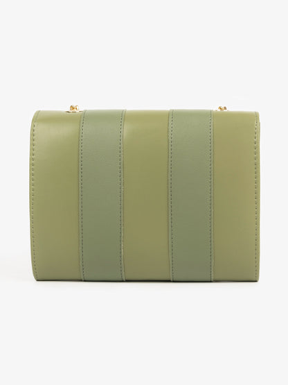 Striped Clutch