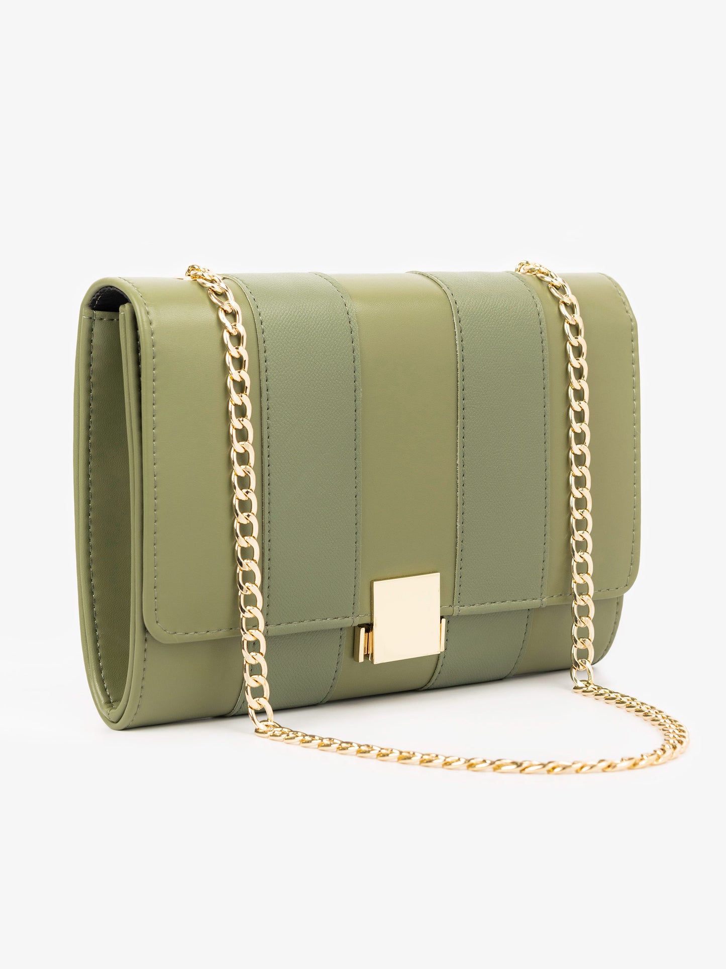 Striped Clutch