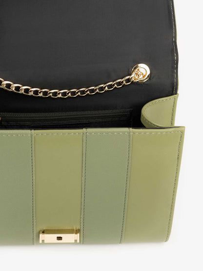 Striped Clutch