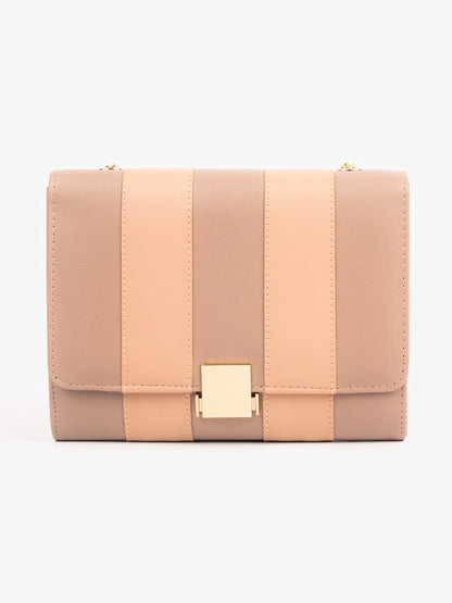 Striped Clutch