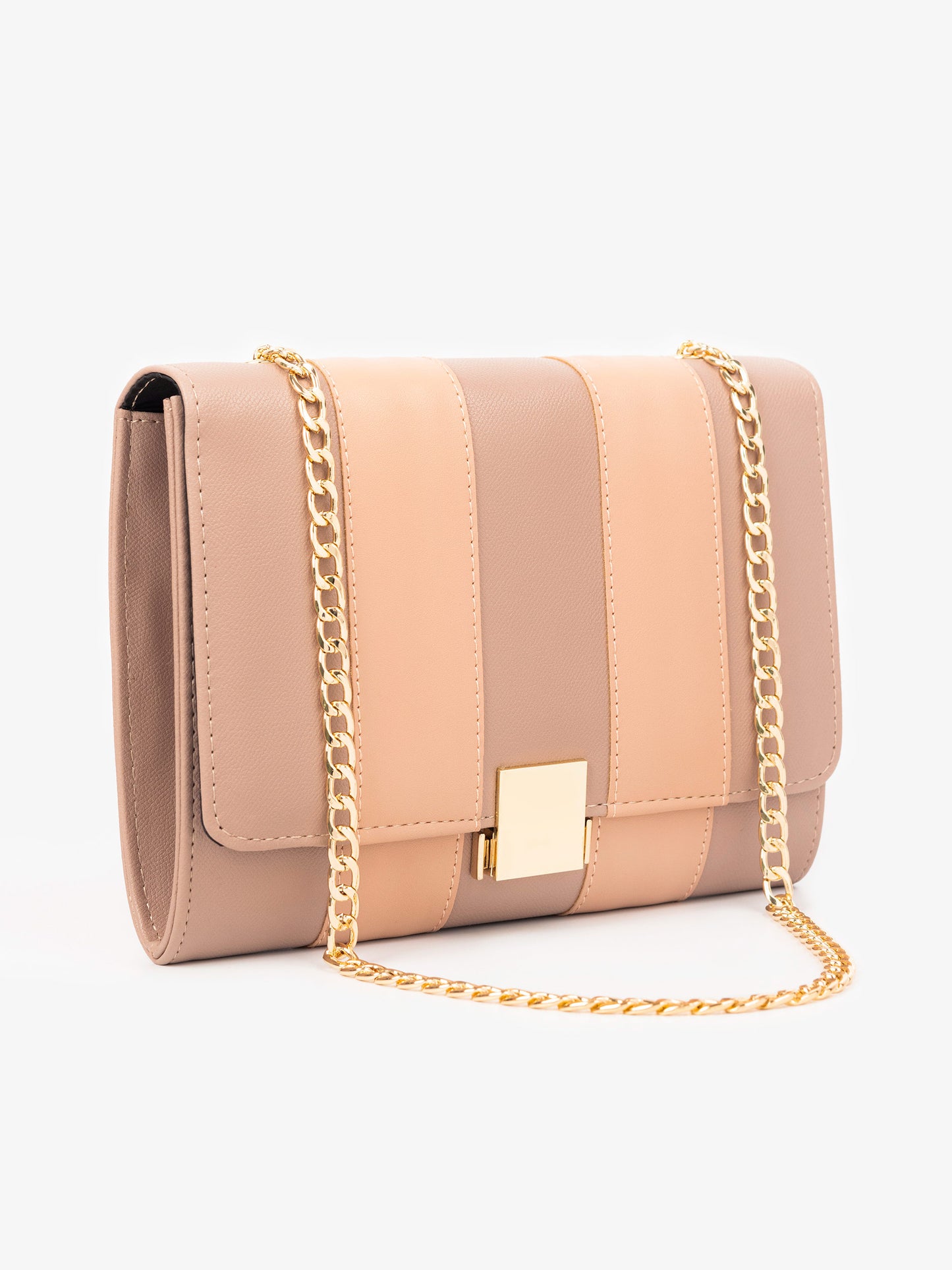 Striped Clutch