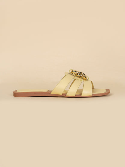 Yellow Chic Slides