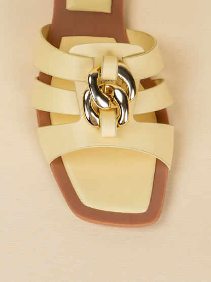 Yellow Chic Slides
