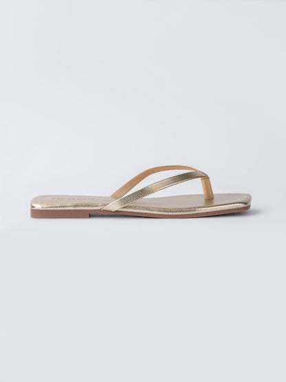 Metallic Flip Flops