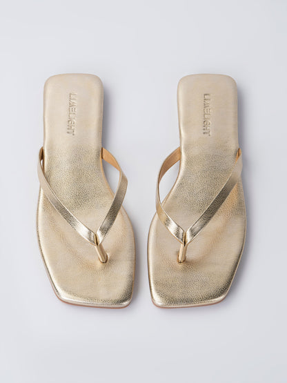Metallic Flip Flops