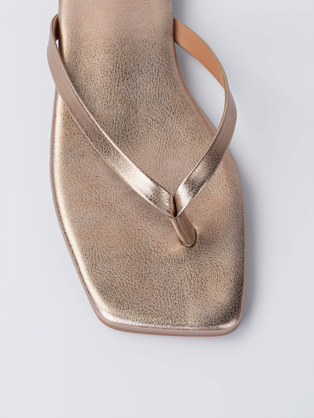 Metallic Flip Flops