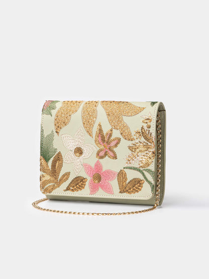 Embroidered Clutch
