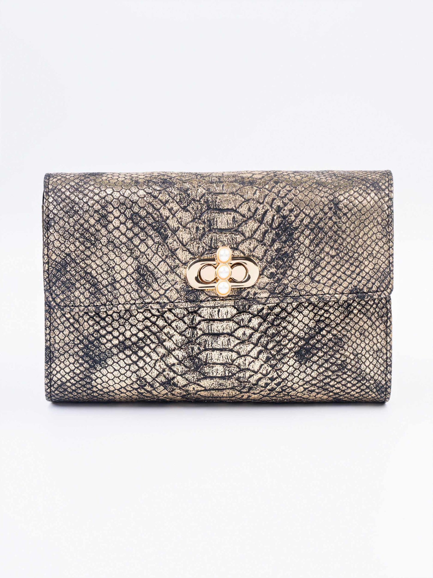 Snake Textured Hand Bag