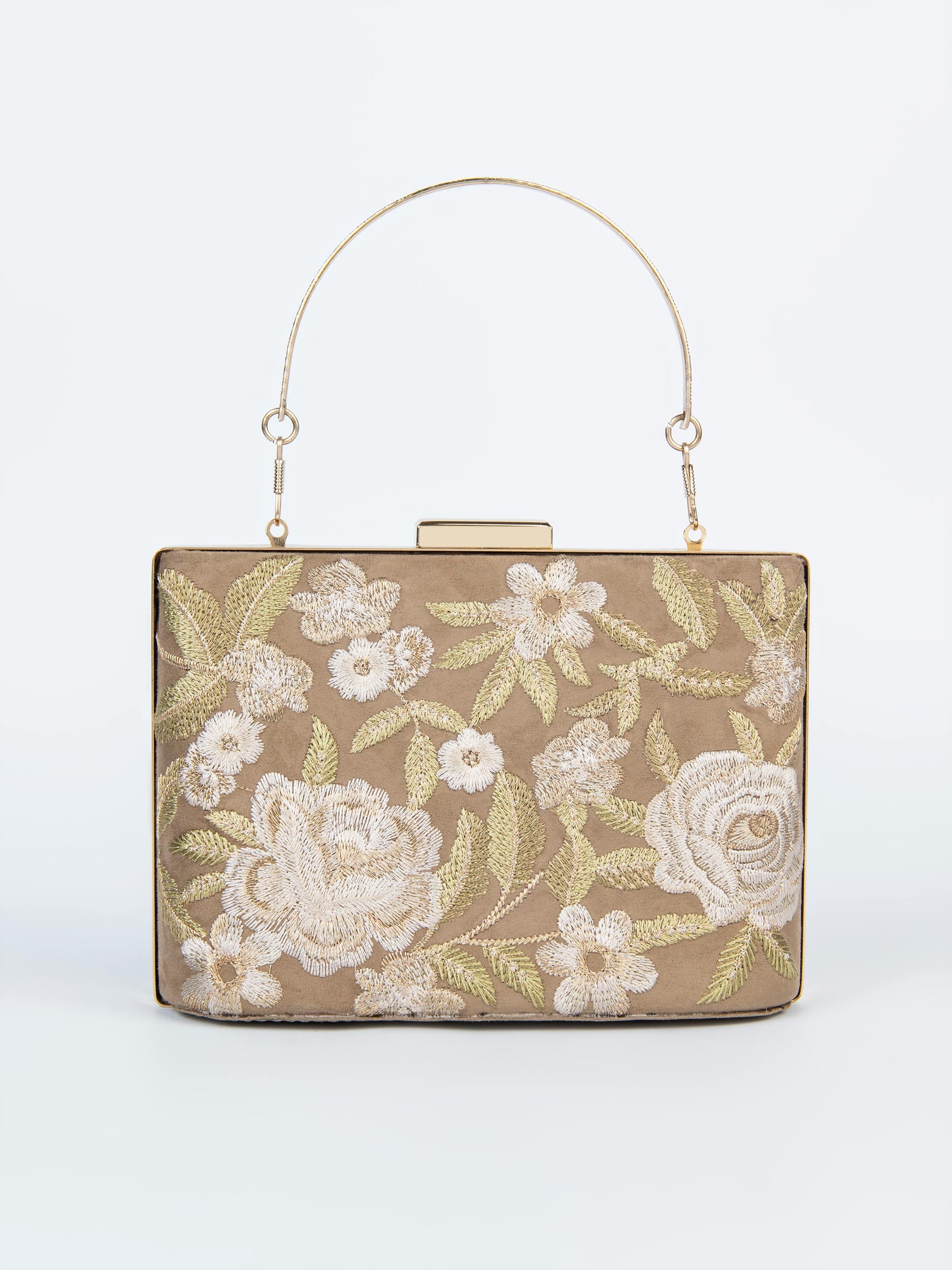 Embroidered Clutch