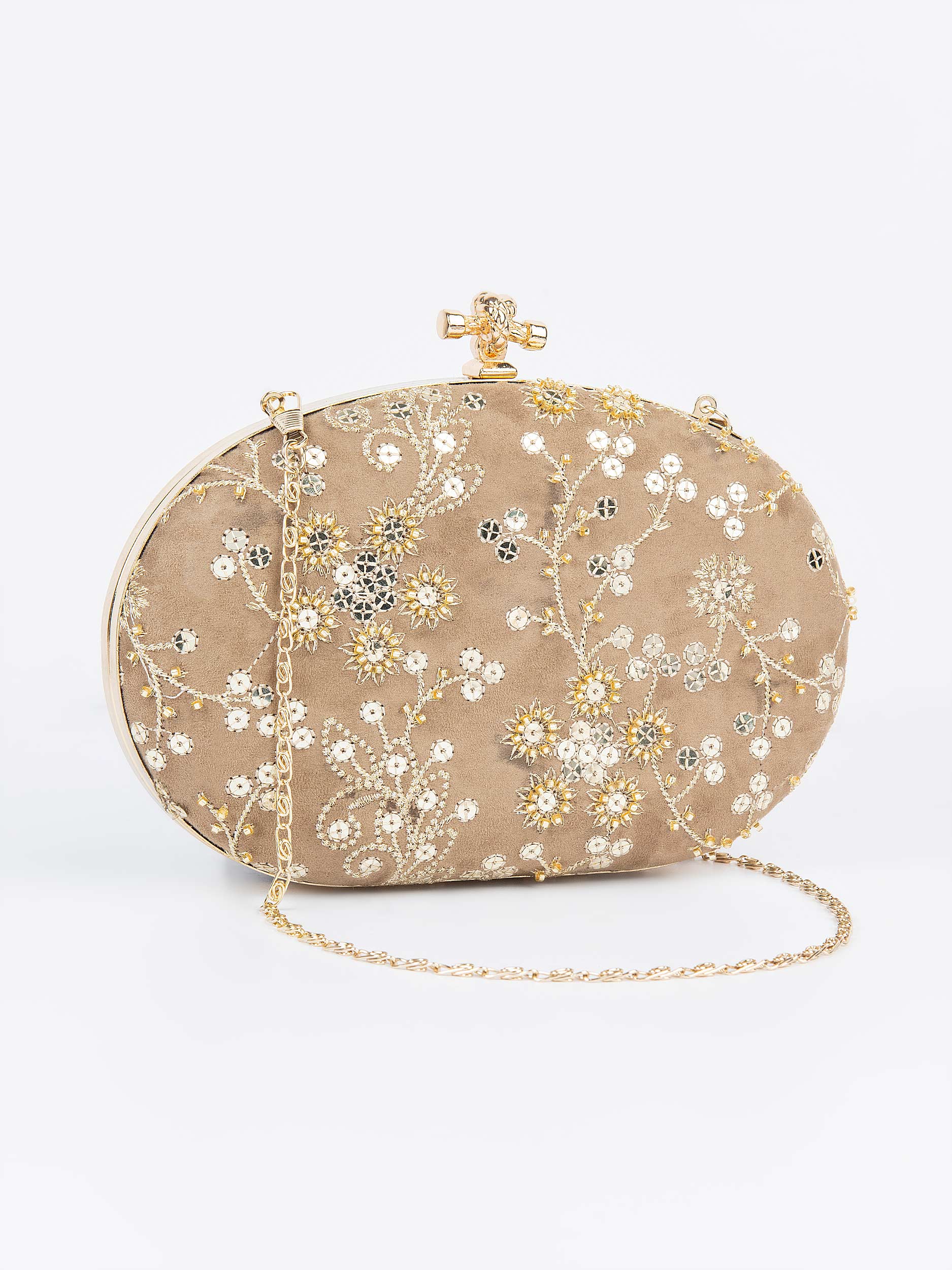 Embroidered Clutch