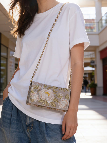 Embroidered Clutch