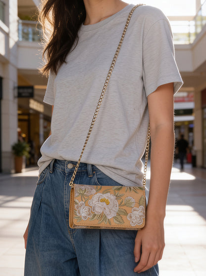 Embroidered Clutch