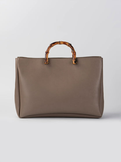 Bamboo-Handle Bag