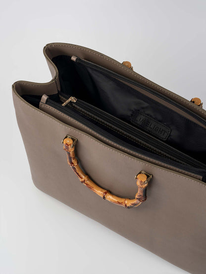 Bamboo-Handle Bag