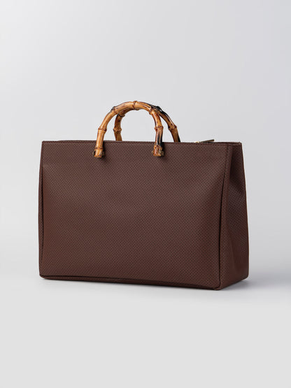 Bamboo-Handle Bag