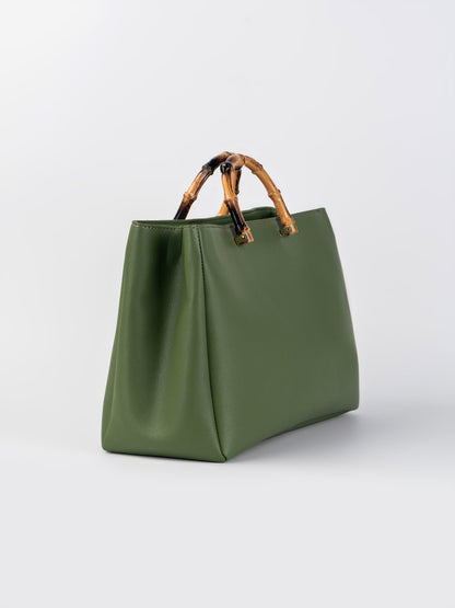 Bamboo-Handle Bag