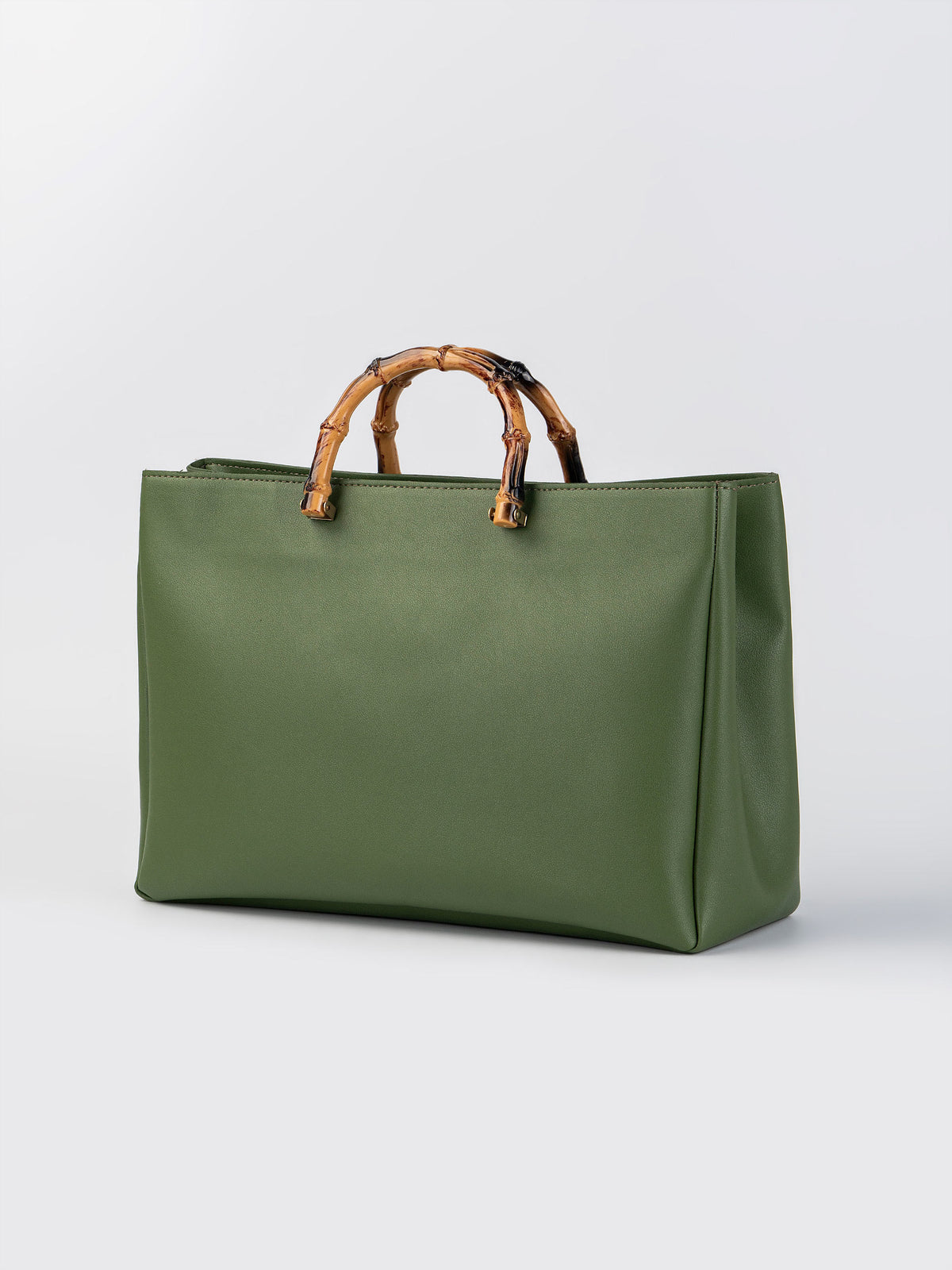Bamboo-Handle Bag