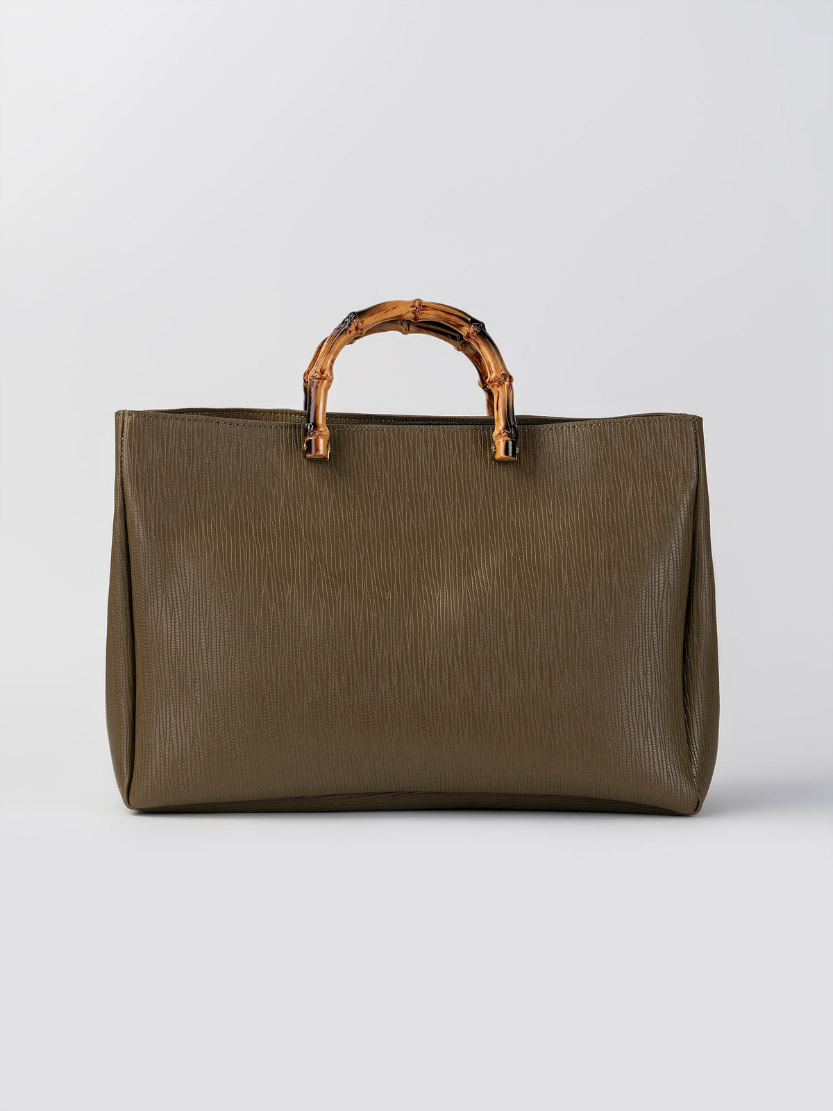 Bamboo-Handle Bag