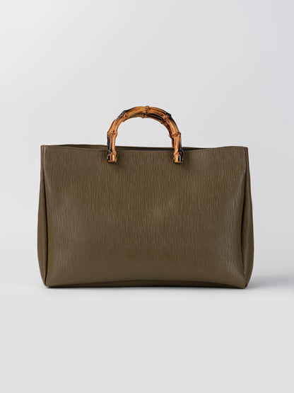 Bamboo-Handle Bag